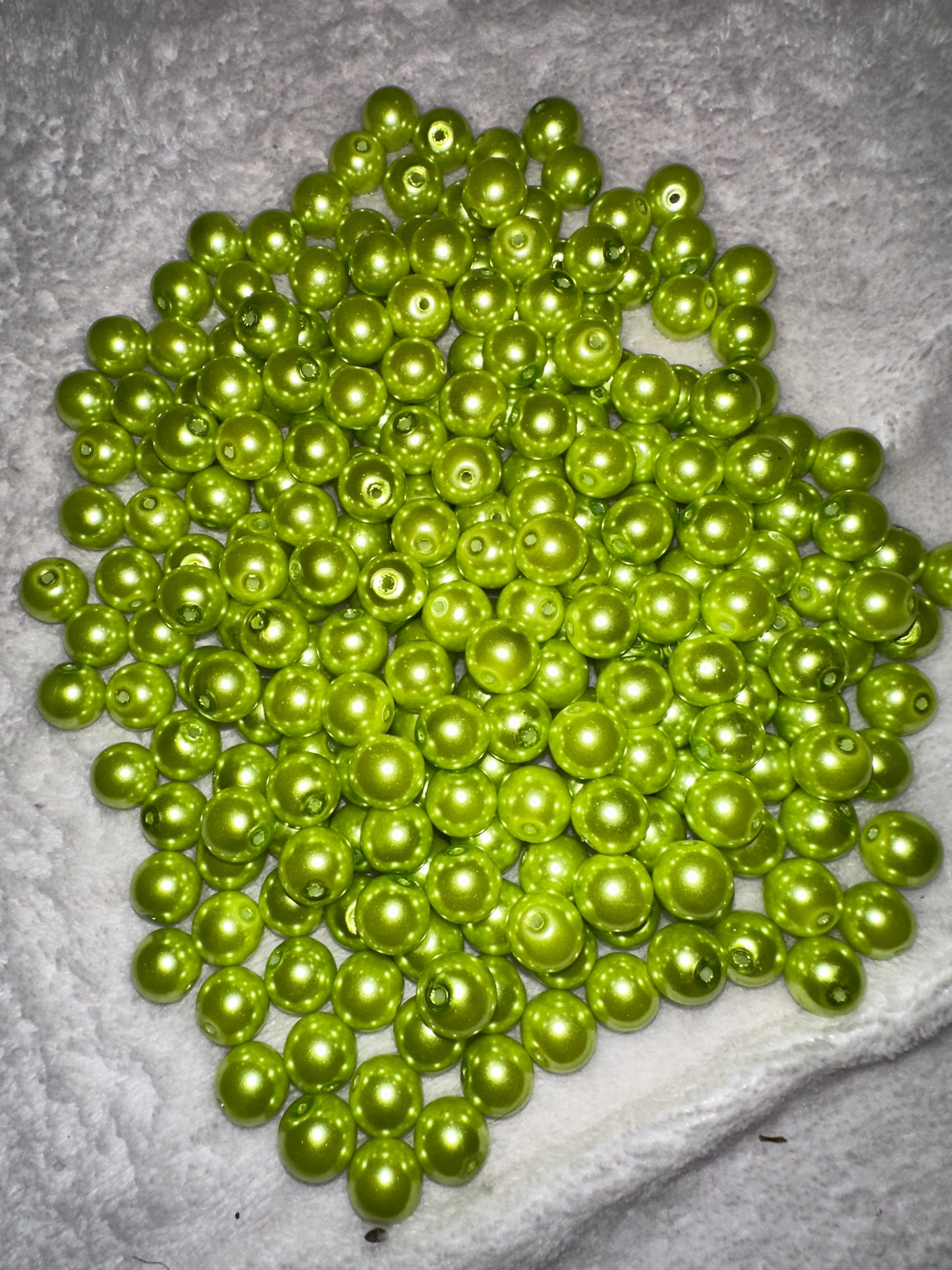 Lime Pearls 10mm