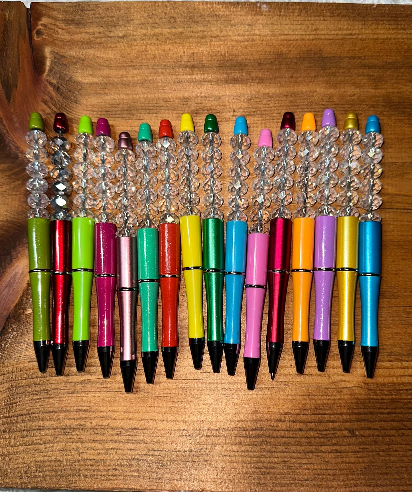 Faceted Clear Pens