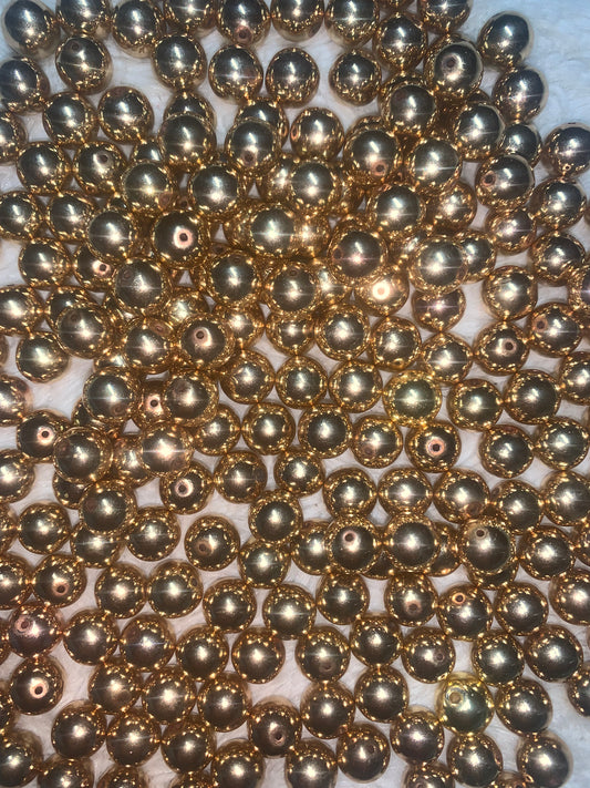 Gold Electroplated beads